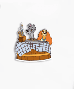 Acrylic Pin 'Lady and The Tramp | Lunch Date'