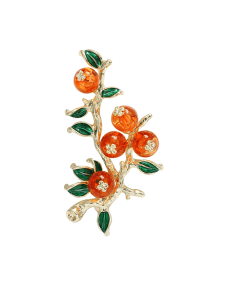Fruit Rhinestone 'Huckleberry' Enamel Pin