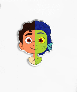 Acrylic Pin 'Luca | Luca Paguro Half Sea Monster'