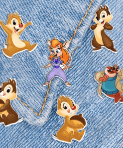 Alternative view of Acrylic Pin 'Chip and Dale | Dale likes Acorn'