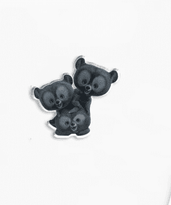 Acrylic Pin ‘Brave | Triplets Harris, Hubert and Hamish'