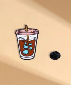 Coffee 'Ice Americano' Enamel Pin