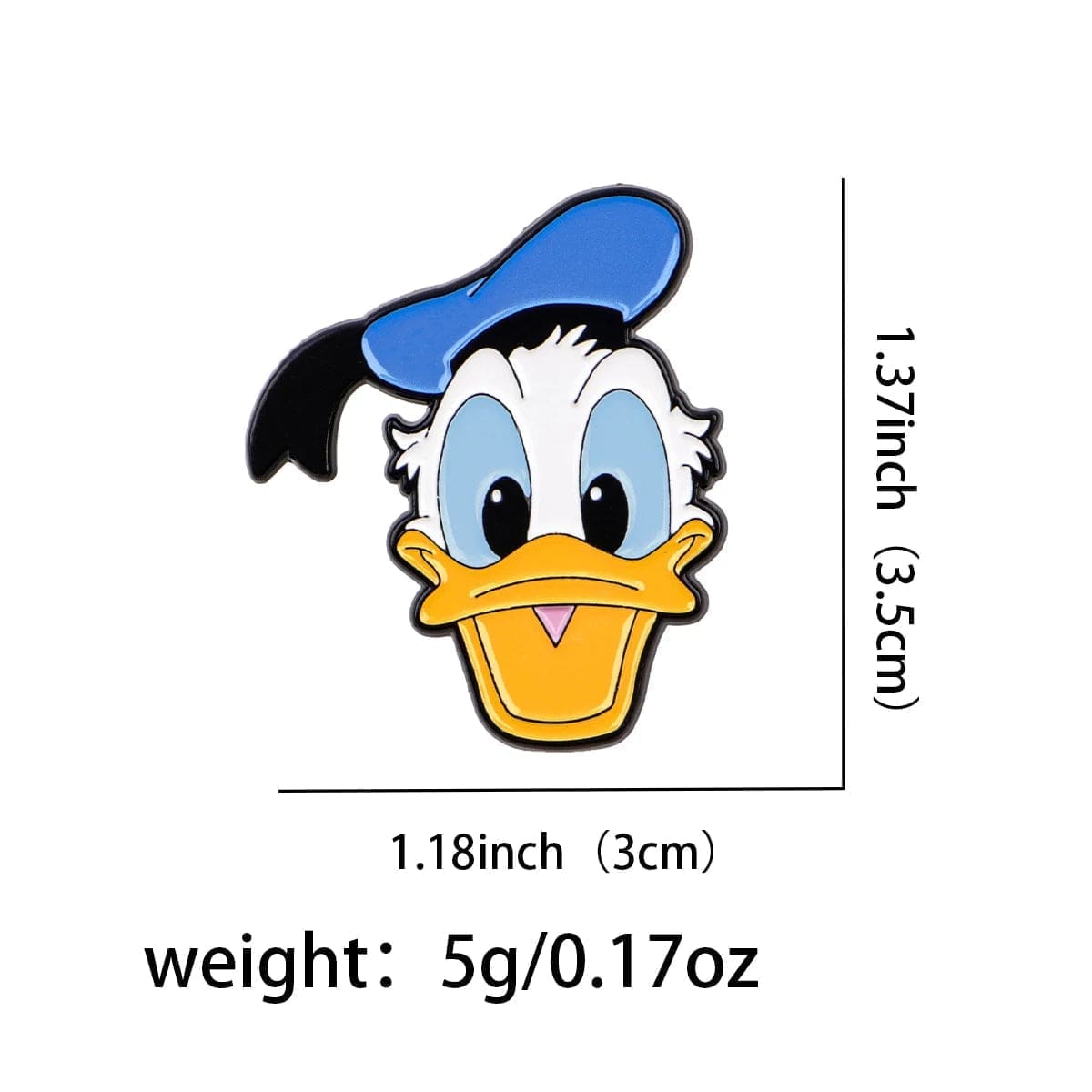 Mickey Mouse and Friends ‘Donald Duck Face Card’ Enamel Pin - Image 3