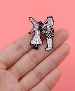 Alternative view of Beetlejuice ‘Barbara and Adam | Head Costume’ Enamel Pin