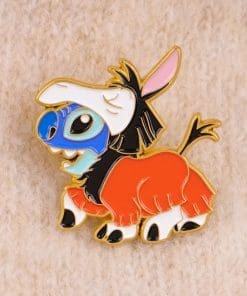 Alternative view of Stitch x  Kuzco Cosplay Enamel Pin