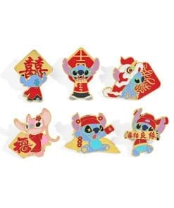 Lilo & Stitch 'Set of 6 Chinese Festive' Enamel Pin