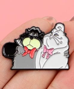 Alternative view of Cinderella II 'Lucifer and Pom Pom' Enamel Pin
