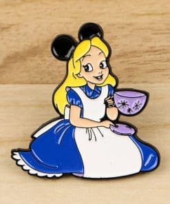 Alternative view of Alice in Wonderland 'Alice Tea' Enamel Pin
