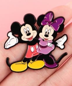 Alternative view of Mickey Mouse and Friends ‘Mickey and Minnie Tandem’ Enamel Pin