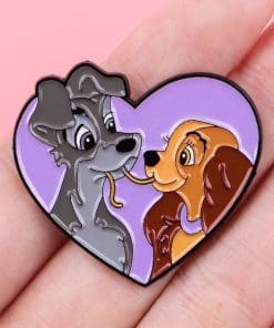 Alternative view of Lady and the Tramp ‘Dog Lovers’ Enamel Pin