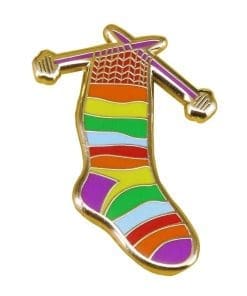 Colorful Knitted Socks Enamel Pin