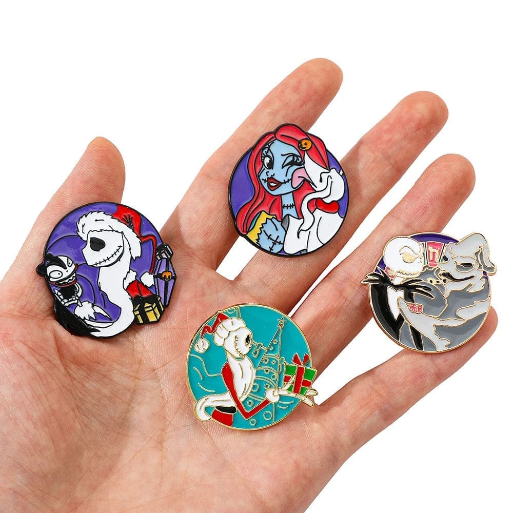 The Nightmare Before Christmas 'Set of 4 Friendship' Enamel Pin - Image 2