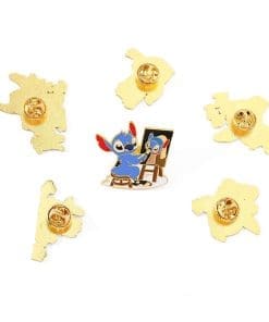 Lilo and Stitch ‘Set of 6 Stitch Hobbies’ Enamel Pin - Image 4