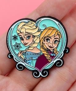 Alternative view of Frozen ‘Siblings Heart | Anna | Elsa’ Enamel Pin