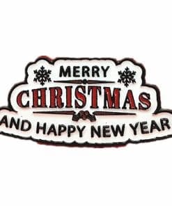 Merry Christmas and Happy New Year Enamel Pin