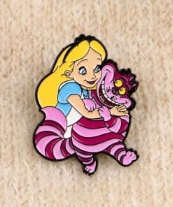 Alice in Wonderland ‘Cheshire and Alice’ Enamel Pin - Image 3