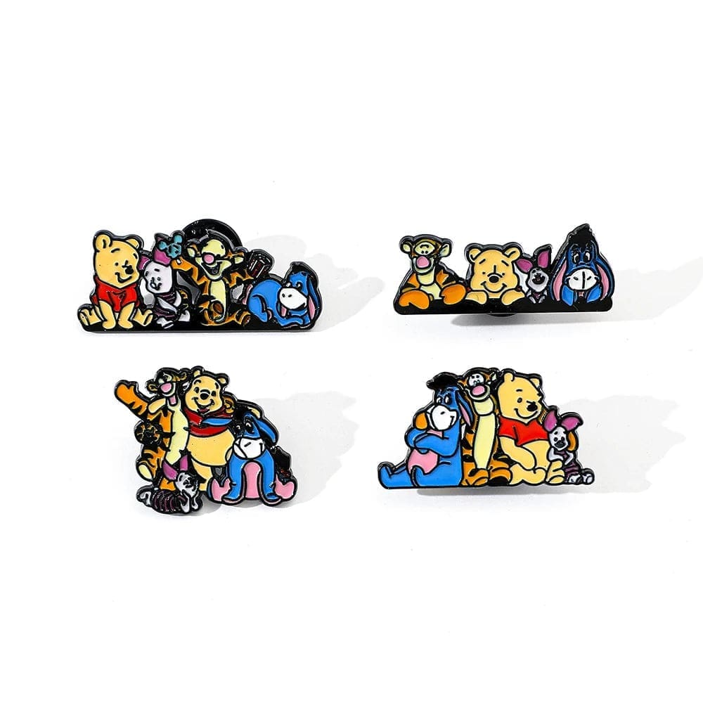 Winnie The Pooh ‘Set of 4 Great Friendship’ Enamel Pin