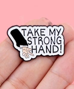 Alternative view of Scary Movie 'Take My Strong Hand' Enamel Pin