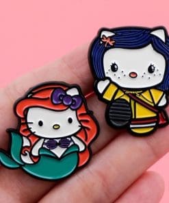 Alternative view of Chibi Cosplay 'Set of 2 Kitty Girls' Enamel Pin