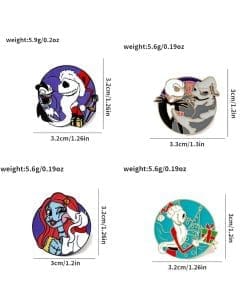 The Nightmare Before Christmas 'Set of 4 Friendship' Enamel Pin - Image 4