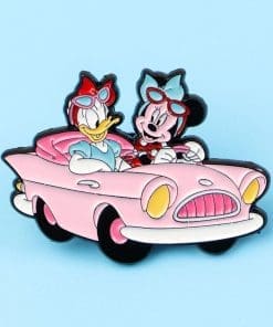 Alternative view of Mickey Mouse and Friends ‘Daisy and Minnie Joyride’ Enamel Pin