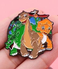 Alternative view of The Land Before Time 'Dino Friendship' Enamel Pin