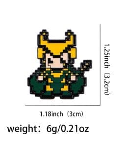 Loki 'Pixel Art' Enamel Pin - Image 4