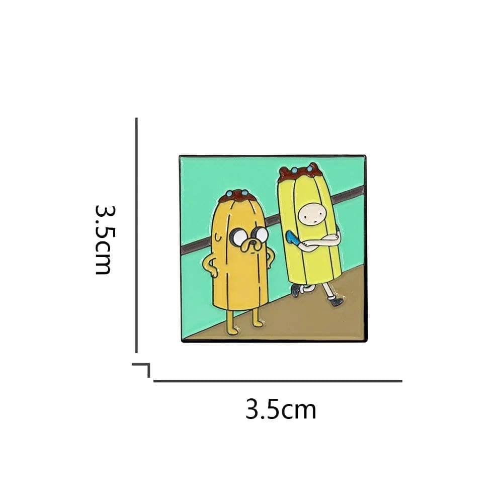 Adventure Time 'Banana Guards | Jake and Finn' Enamel Pin - Image 4