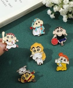 Alternative view of Crayon Shin Chan 'Baseball Player' Enamel Pin