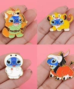 Alternative view of Lilo and Stitch ‘Set of 4 Stitch Cosplay’ Enamel Pin