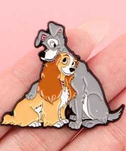 Alternative view of Lady and the Tramp ‘Set of 2 Sweet Couple’ Enamel Pin