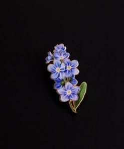 Alternative view of Spring Flower 'Forget-Me-Not' Enamel Pin