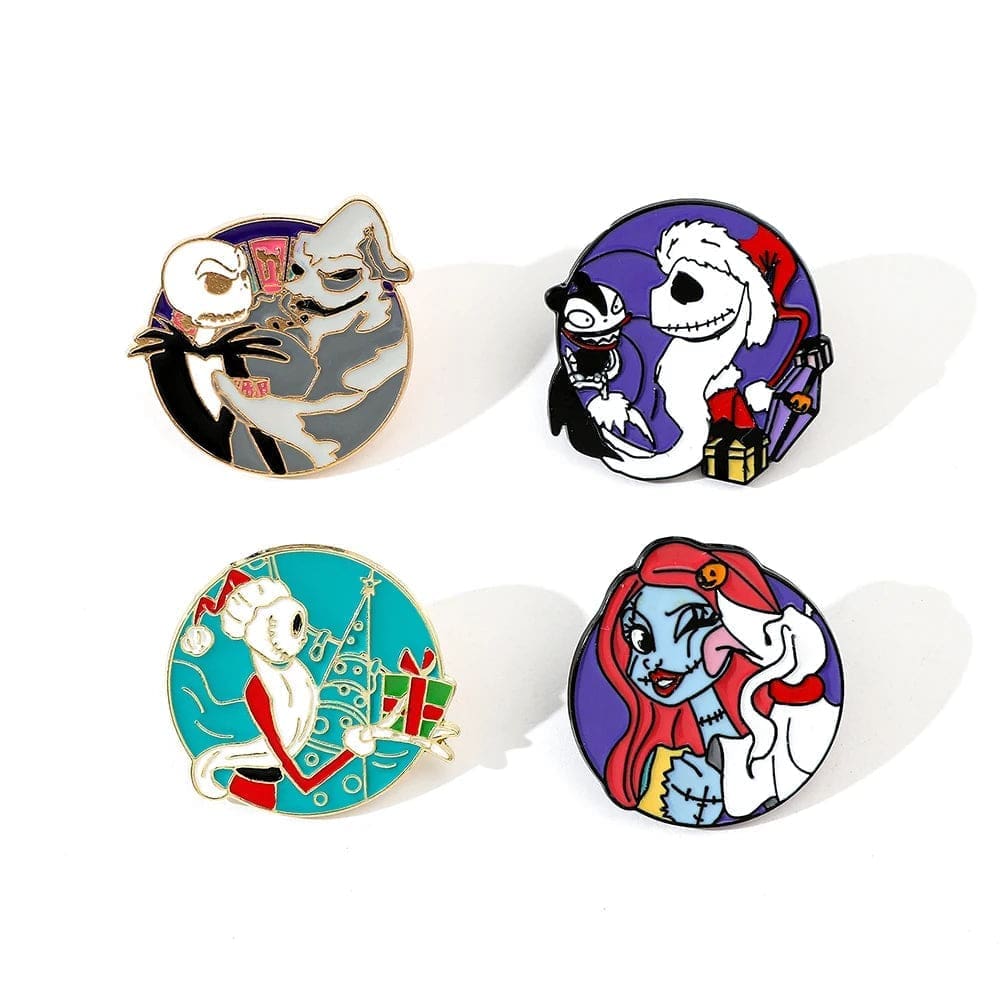 The Nightmare Before Christmas 'Set of 4 Friendship' Enamel Pin
