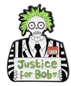 Beetlejuice 'Justice For Bob' Enamel Pin