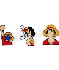 One Piece 'Set of 3 Handsome Luffy' Enamel Pin