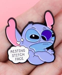 Alternative view of Stitch 'Set of 2 Funny Faces' Enamel Pin