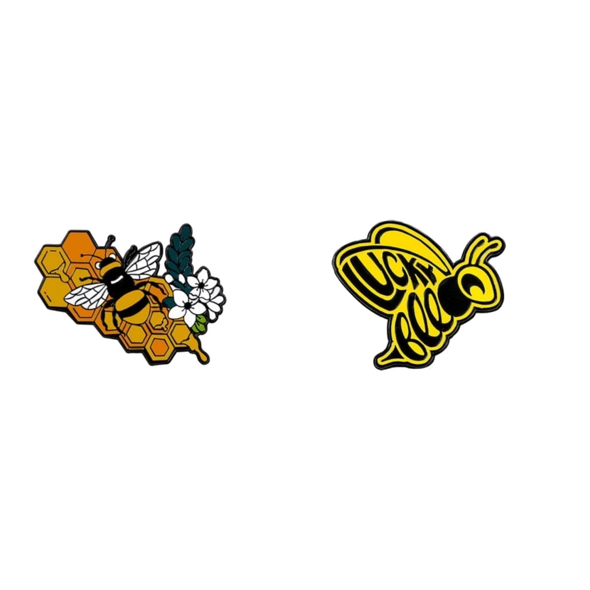 Bee 'Set of 2 Cute Insect' Enamel Pin