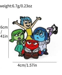 Inside Out ‘Set of 3 Emotions Buddy’ Enamel Pin - Image 6
