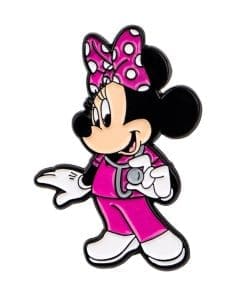 Mickey Mouse and Friends ‘Minnie | Pink Scrub’ Enamel Pin