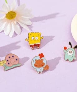 Alternative view of SpongeBob SquarePants ‘Set of 4 Young Chibi’ Enamel Pin
