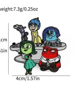 Inside Out ‘Set of 3 Emotions Buddy’ Enamel Pin - Image 5