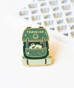 Alternative view of Camping Backpack 'Traveler' Enamel Pin