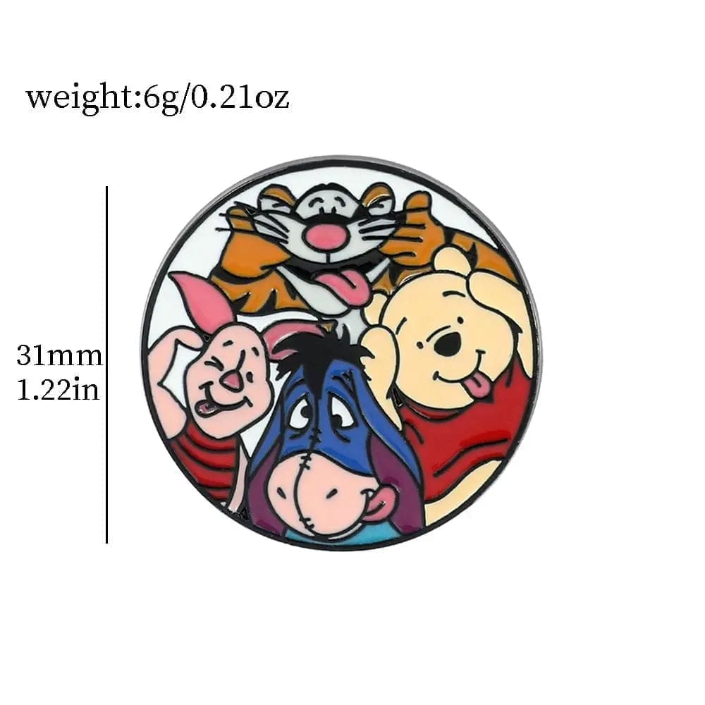 Winnie the Pooh ‘Set of 2 Friendship’ Enamel Pin - Image 3