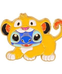 Stitch x  Simba Cosplay Enamel Pin
