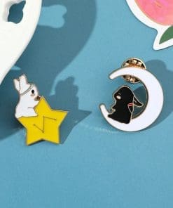 Alternative view of The Untamed ‘Set of 2 Wuxain and Wangji’s Couple Bunny’ Enamel Pin