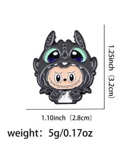 The Monsters ‘Labubu Set of 2 Cosplay’ Enamel Pin - Image 4