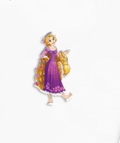 Acrylic Pin 'Tangled | Princess Rapunzel Floral Braid'
