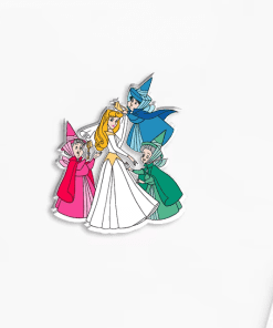 Acrylic Pin 'Sleeping Beauty | Princess Aurora and the Good Fairies'