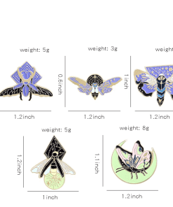 Luminous Moon 'Butterfly Fluorescence' Enamel Pin - Image 4