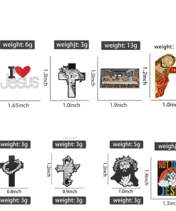 Christianity 'Passion of Christ' Enamel Pin - Image 3